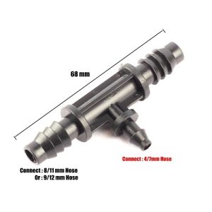 Barbed Reducer Tee Connector