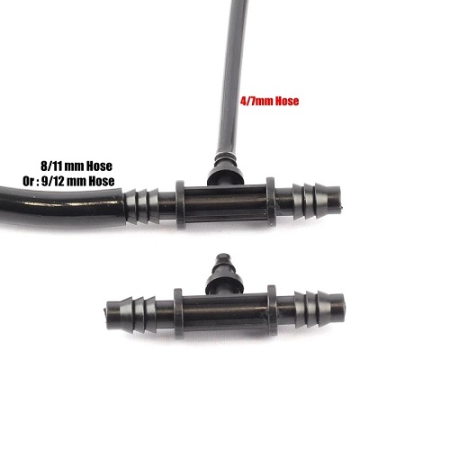 Barbed Reducer Tee Connector