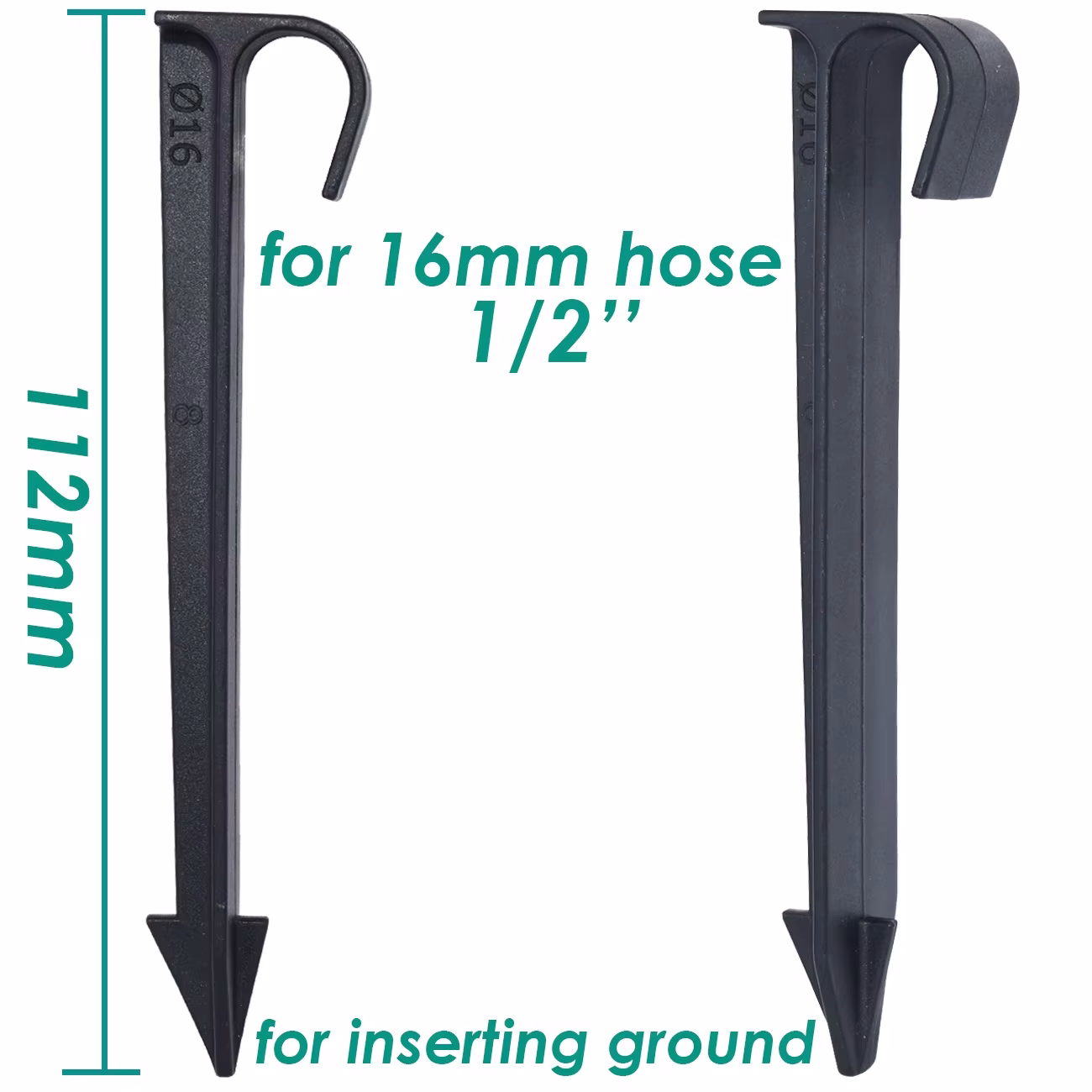 16mm Drip Pipe Holders for Drip Irrigation 1/2'' Pipe Hose Garden - Image 2